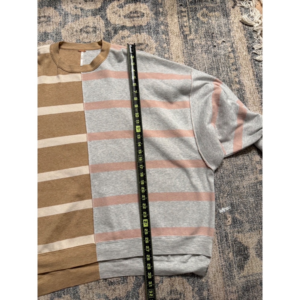 Free People Uptown Stripe Pullover Sweater Size Medium NWOT - Picture 5 of 6